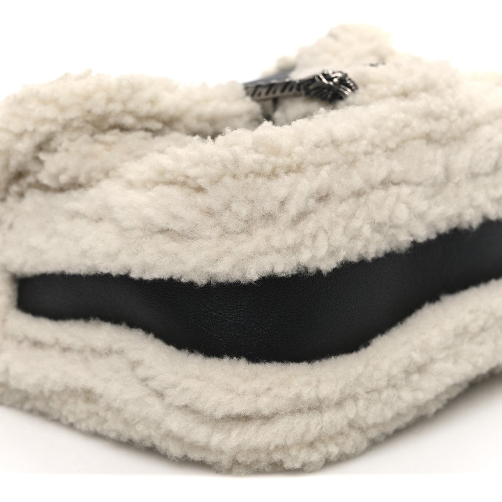 Sakai Be Green Calfskin Shearling Mini Dionysus Top Handle Bag Black product image 9, provided for visual reference and