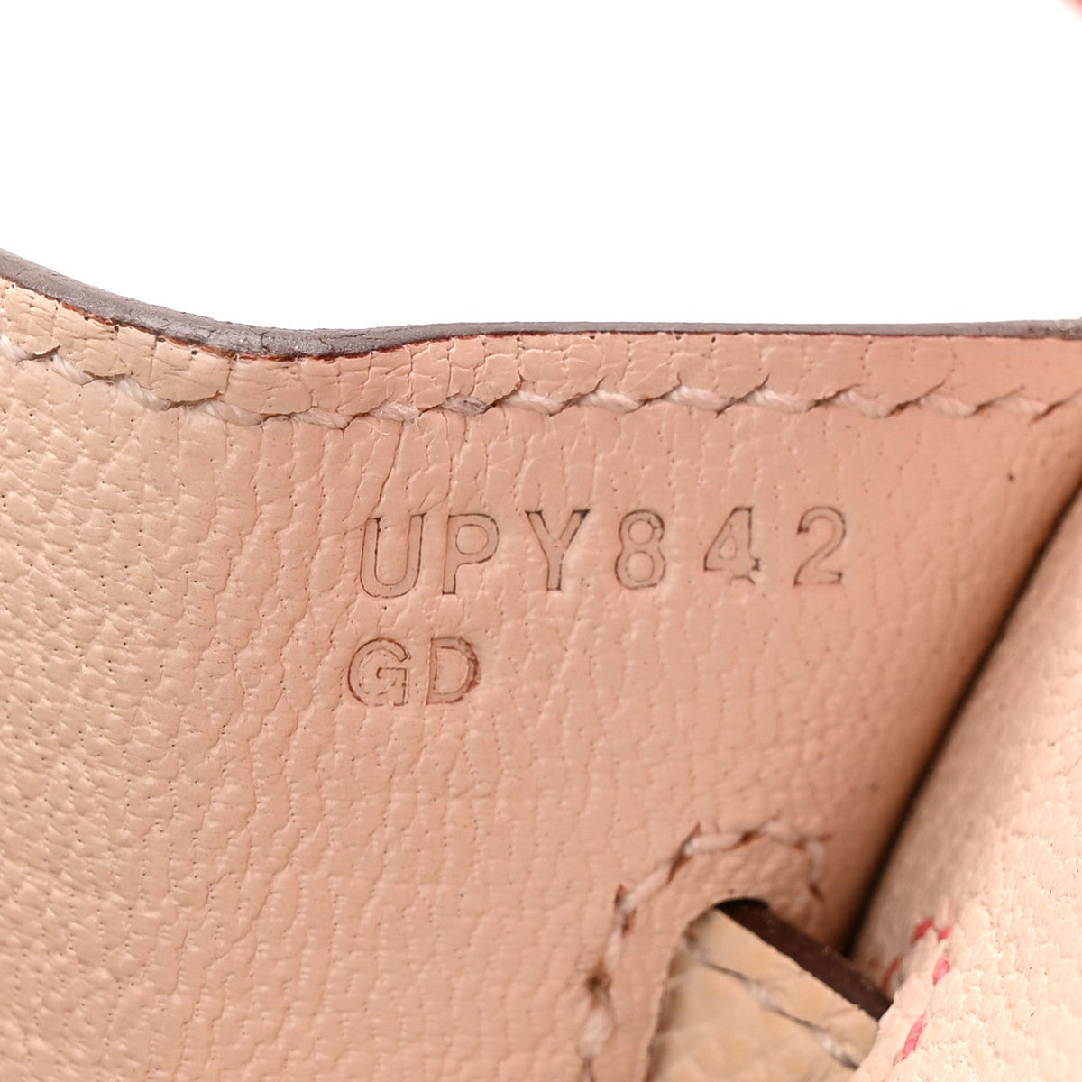 Epsom Horseshoe Birkin Sellier 25 Rose Azalee Nata product image 8, provided for visual reference and product detail review