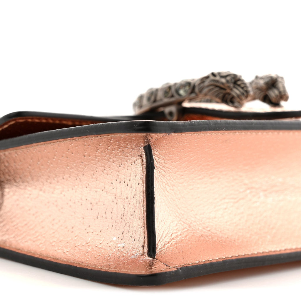 Metallic Calfskin Super Mini Dionysus Shoulder Bag Rose Gold product image 8, provided for visual reference and product