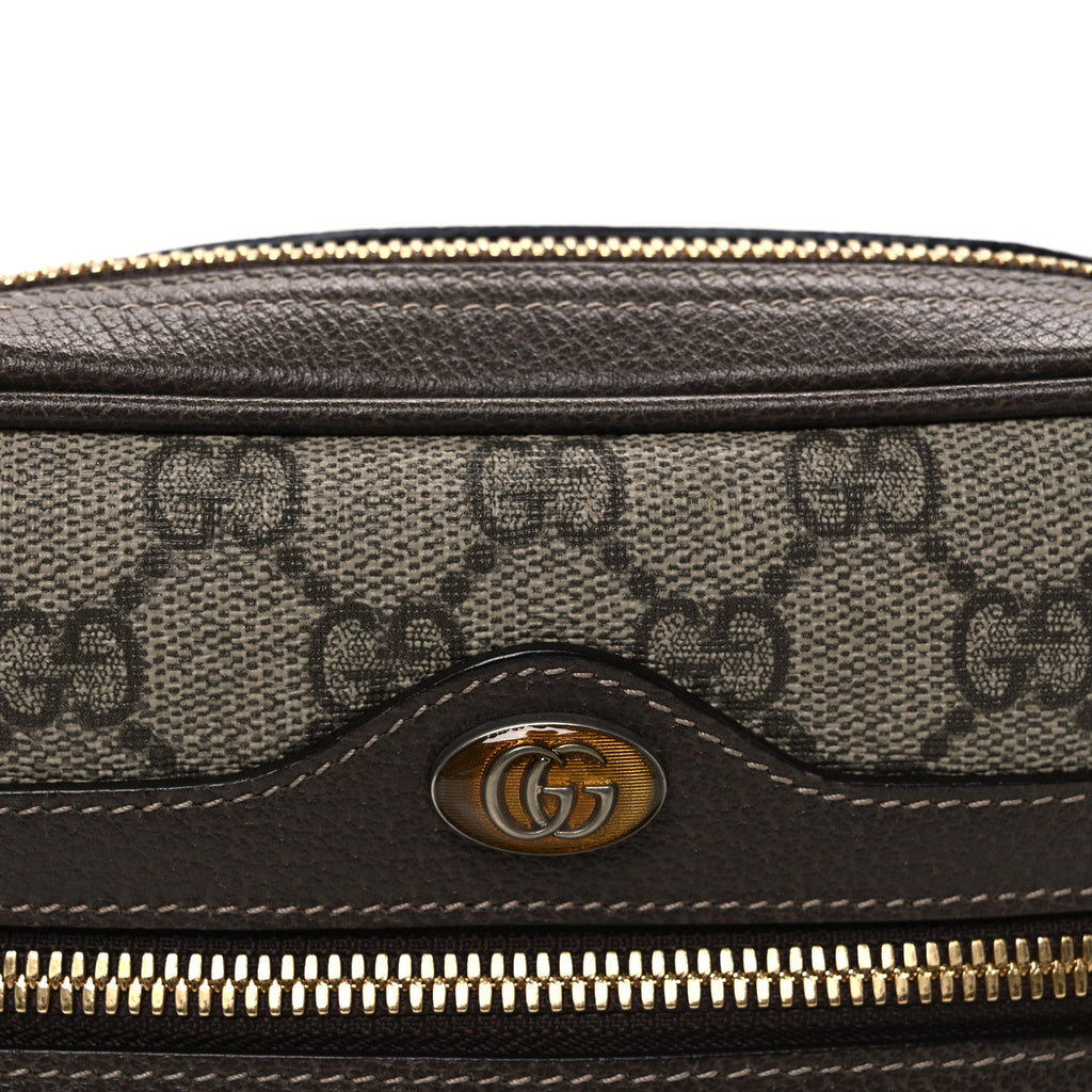 GG Supreme Monogram Web Small Ophidia Belt Bag 85 34 Dark Brown product image 8, provided for visual reference and product