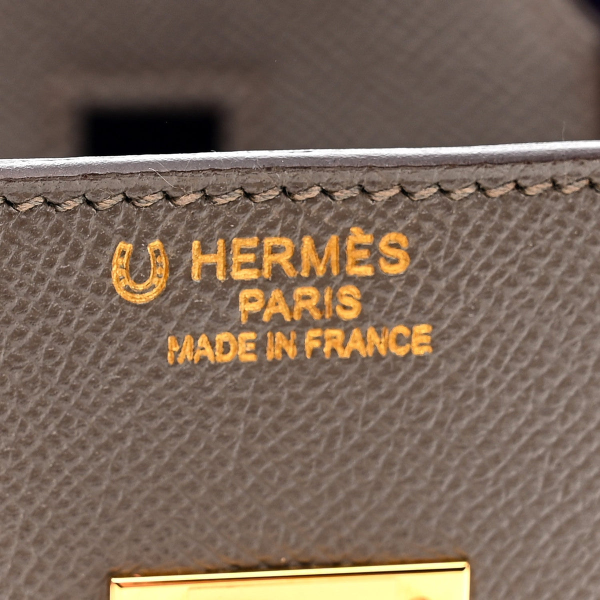 Epsom Bi-Color Horseshoe Birkin 35 Etain Crocus product image 6, provided for visual reference and product detail review
