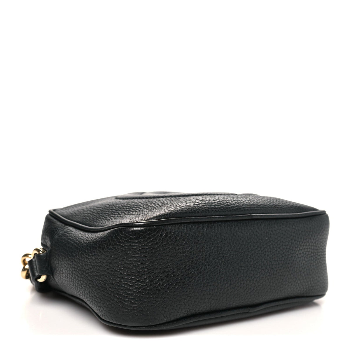 Pebbled Calfskin Small Soho Disco Bag Black product image 4, provided for visual reference and product detail review