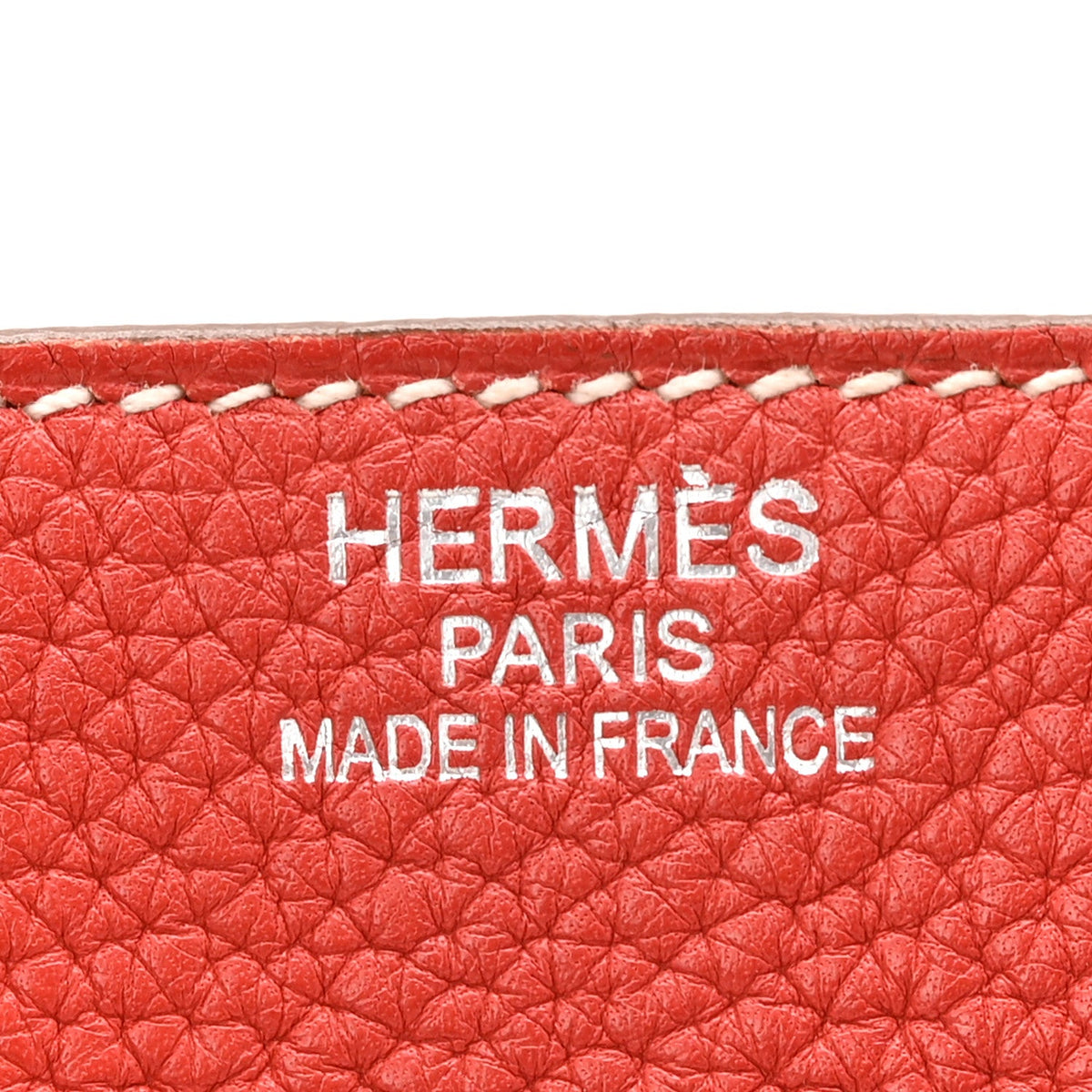 Taurillon Clemence Eclat Birkin 35 Sanguine White product image 6, provided for visual reference and product detail review