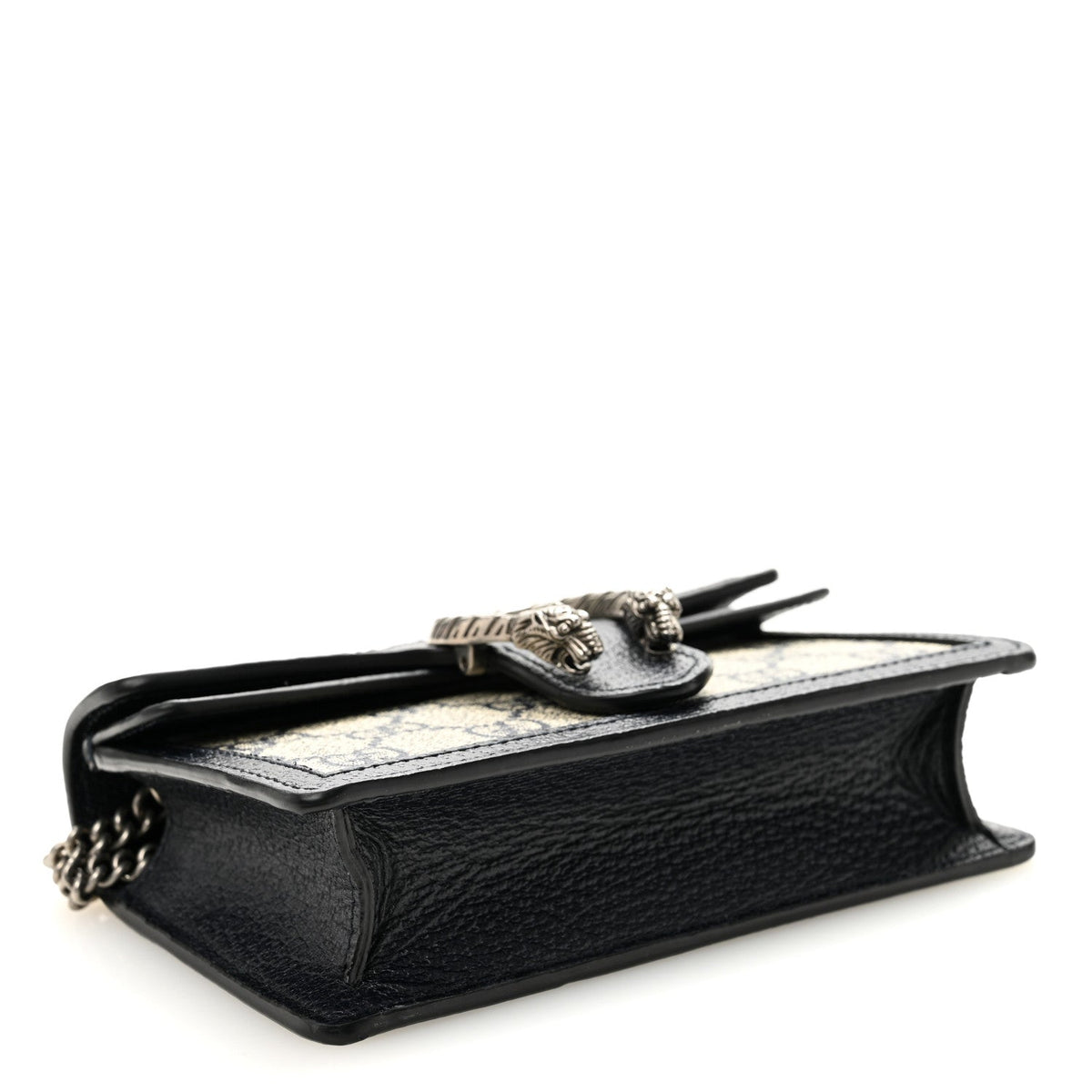 GG Supreme Monogram Textured Dollar Calfskin Super Mini Dionysus Shoulder Bag Beige Blue product image 4, provided for