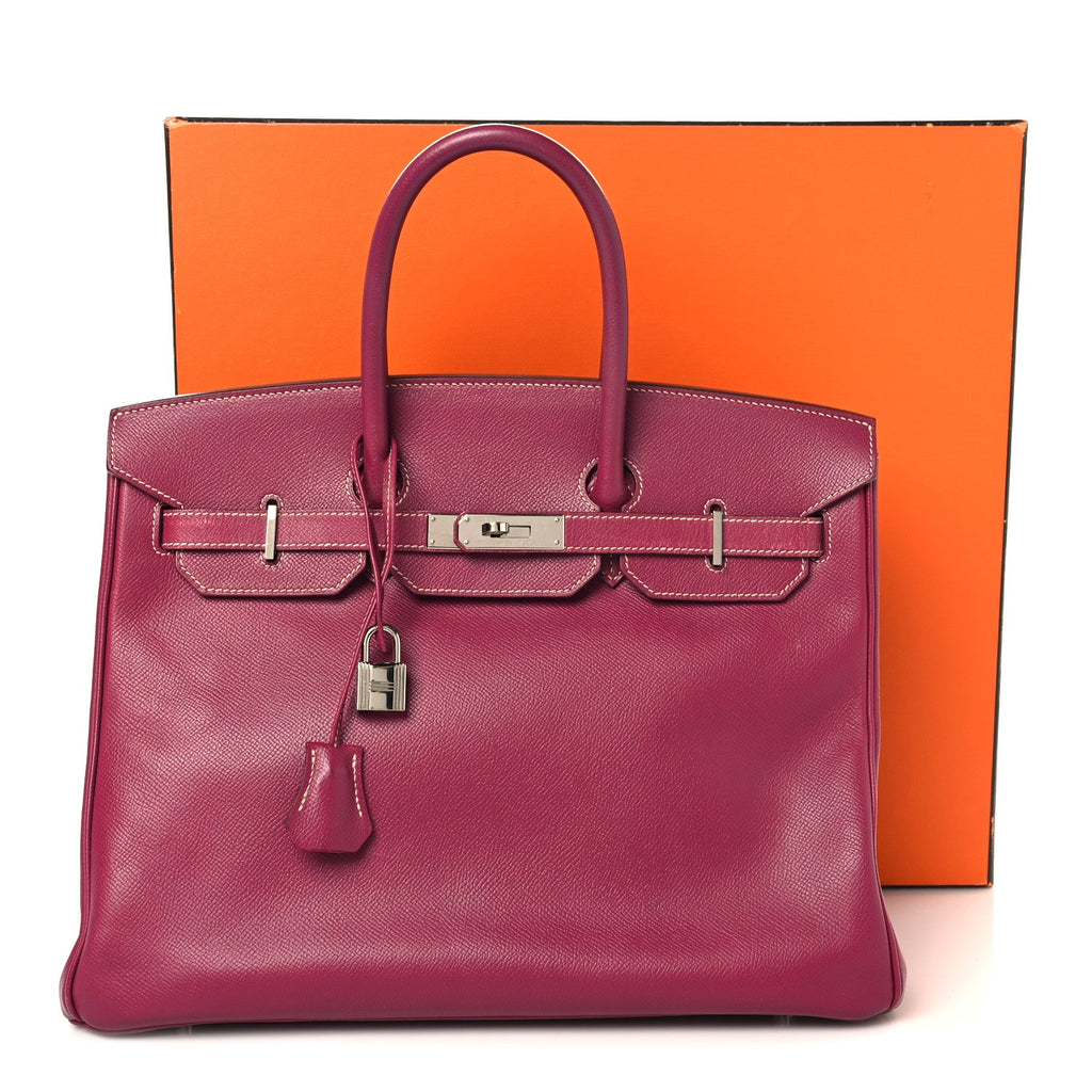 Epsom Candy Birkin 35 Tosca Rose Tyrien product image 17, provided for visual reference and product detail review