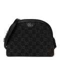 Denim Cuoio Harness GG Monogram Small Ophidia Dome Shoulder Bag Black Medium Grey product image 1, provided for visual
