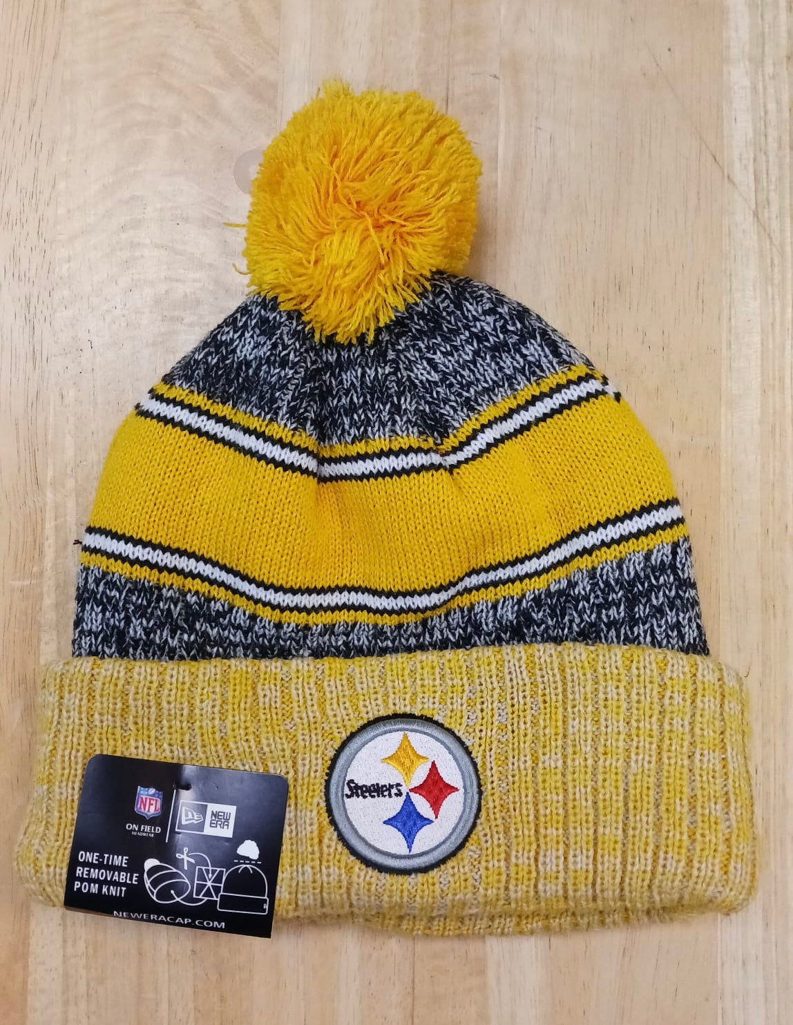 Pittsburgh Steelers NFL New Era winter Hat with Pom product image 1