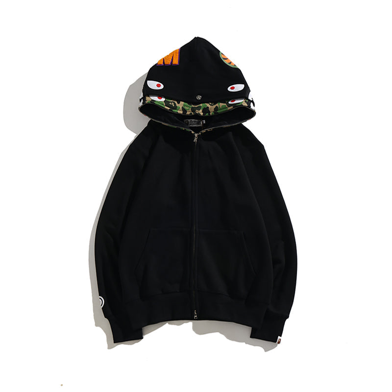 Bathing Ape Hoodie Camouflage Cardigan Men and Women Sweater Hoodie Coat product image 12, provided for visual reference and