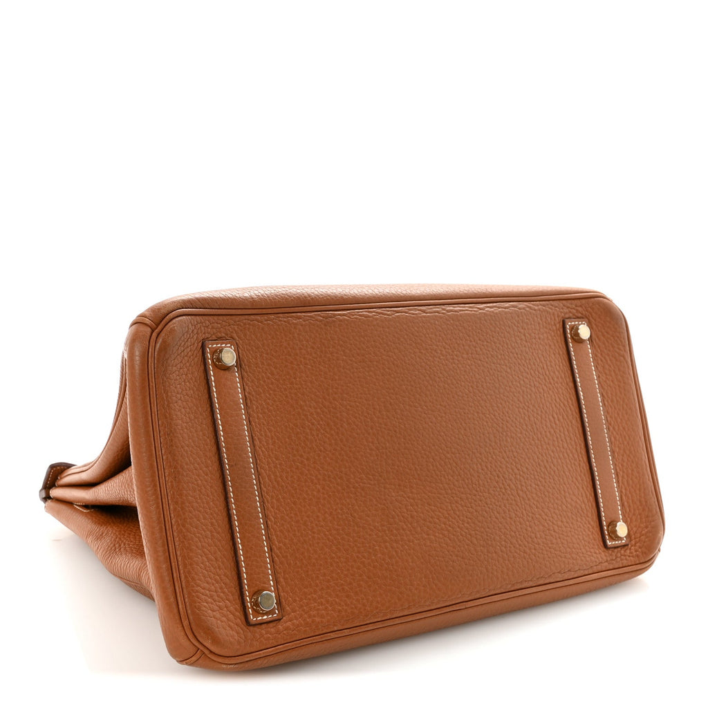 Taurillon Clemence BIRKIN 35 Gold product image 4, provided for visual reference and product detail review