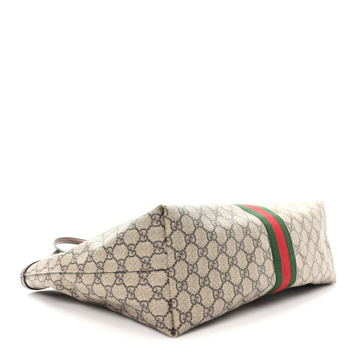 GG Supreme Monogram Medium Ophidia Shopping Tote Brown product image 4, provided for visual reference and product detail