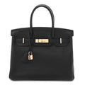 Togo Birkin 30 Black product image 1, provided for visual reference and product detail review