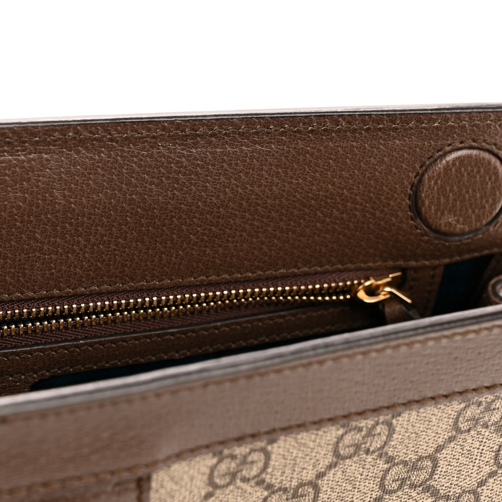 GG Supreme Monogram Web Medium Ophidia Chain Shoulder Bag Brown product image 11, provided for visual reference and product