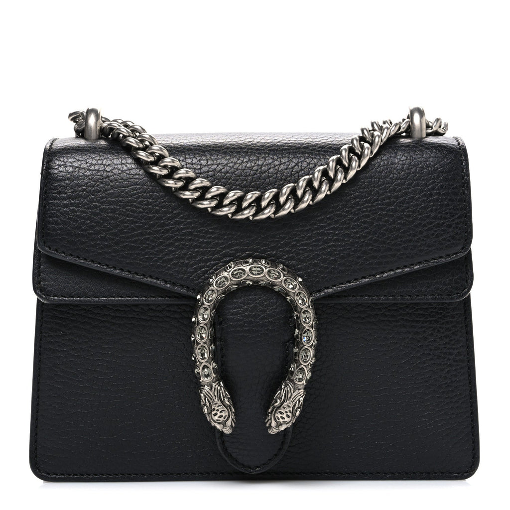 Calfskin Mini Dionysus Shoulder Bag Black product image 1, provided for visual reference and product detail review