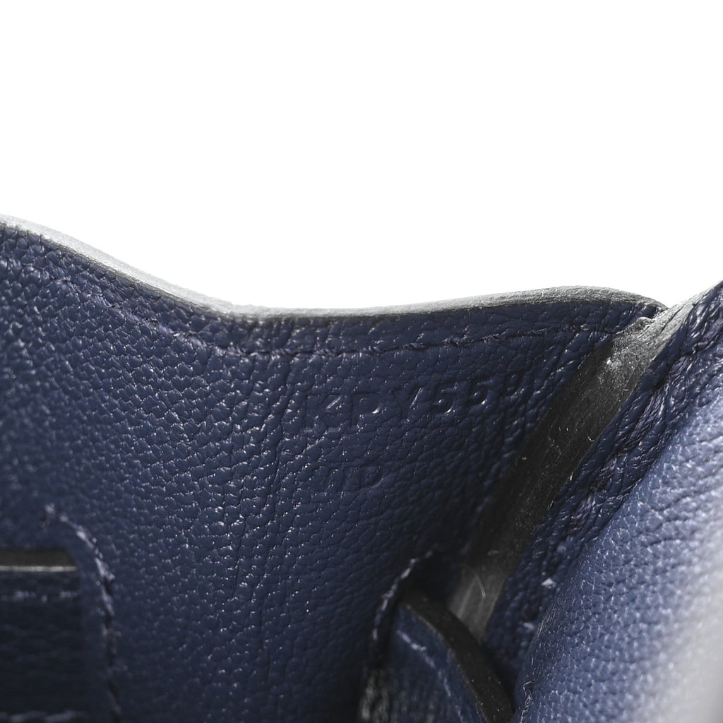 Evercolor Shoulder Birkin Light 29 Bleu Abysse product image 7, provided for visual reference and product detail review