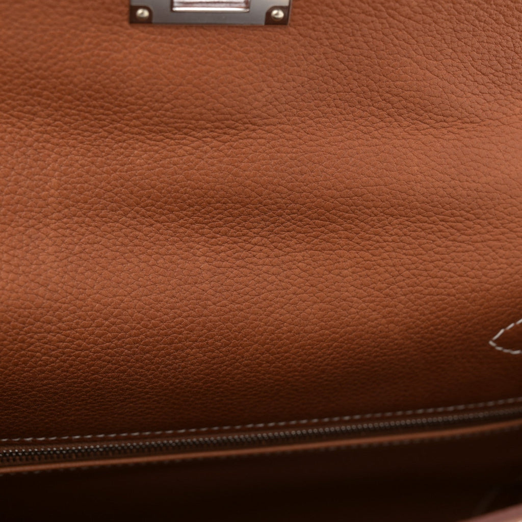Barenia Faubourg Kelly Retourne 28 Fauve product image 13, provided for visual reference and product detail review