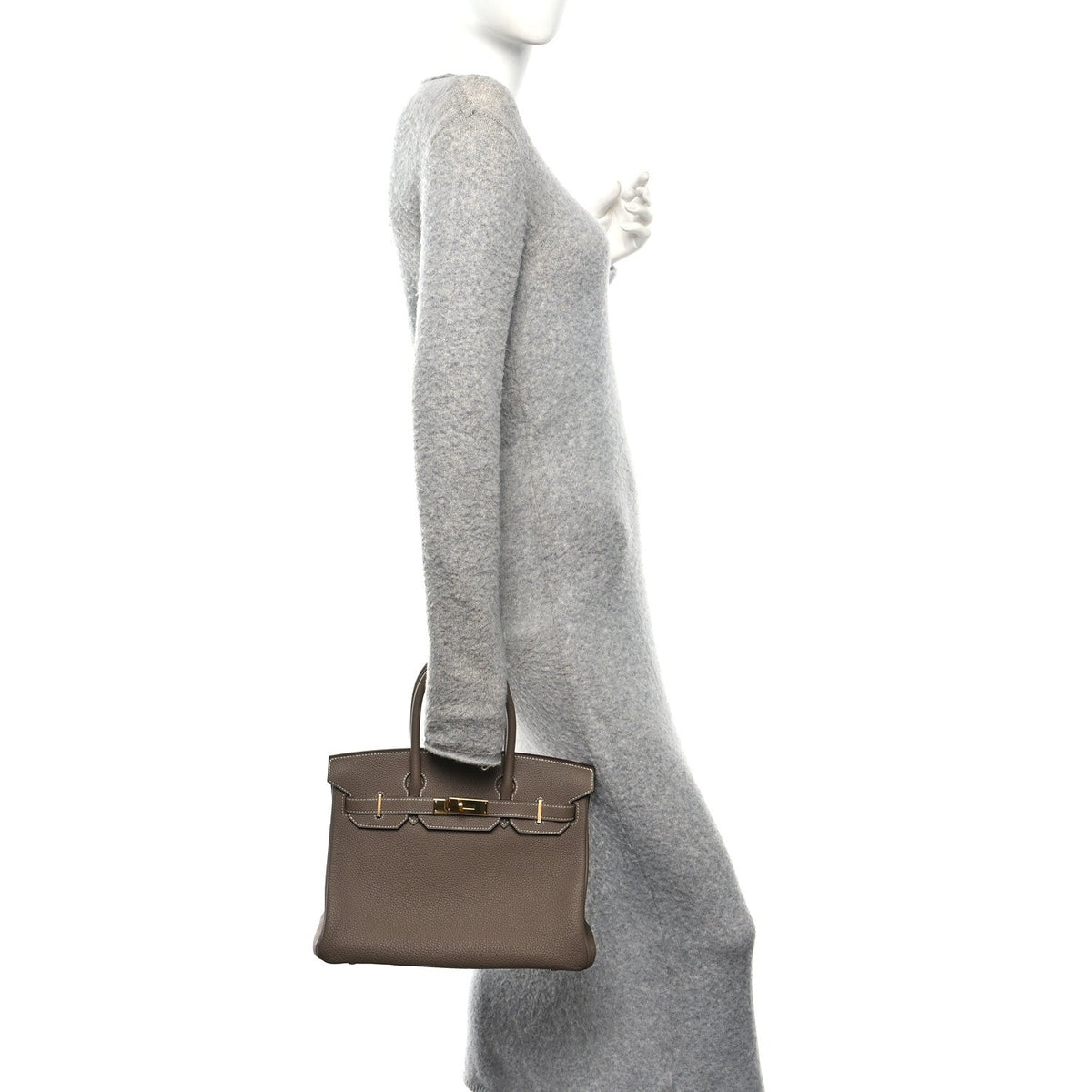 Togo Birkin 30 Etoupe product image 2, provided for visual reference and product detail review