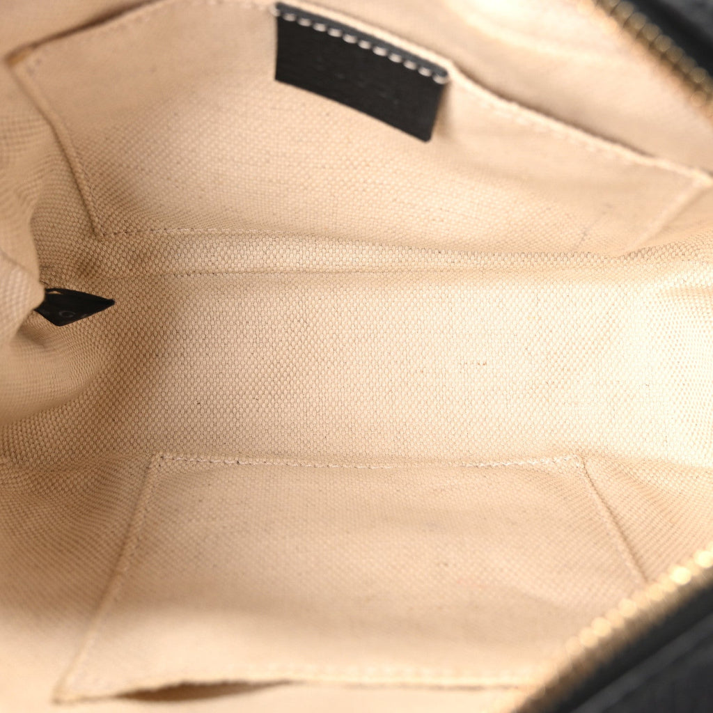 Pebbled Calfskin Small Soho Disco Bag Black product image 5, provided for visual reference and product detail review
