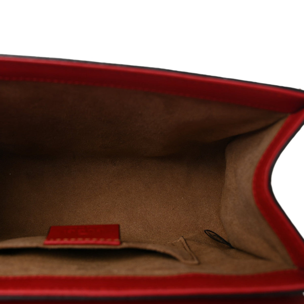 GG Supreme Monogram Calfskin Small Padlock Shoulder Bag Beige Hibiscus Red New Rosette product image 5, provided for visual