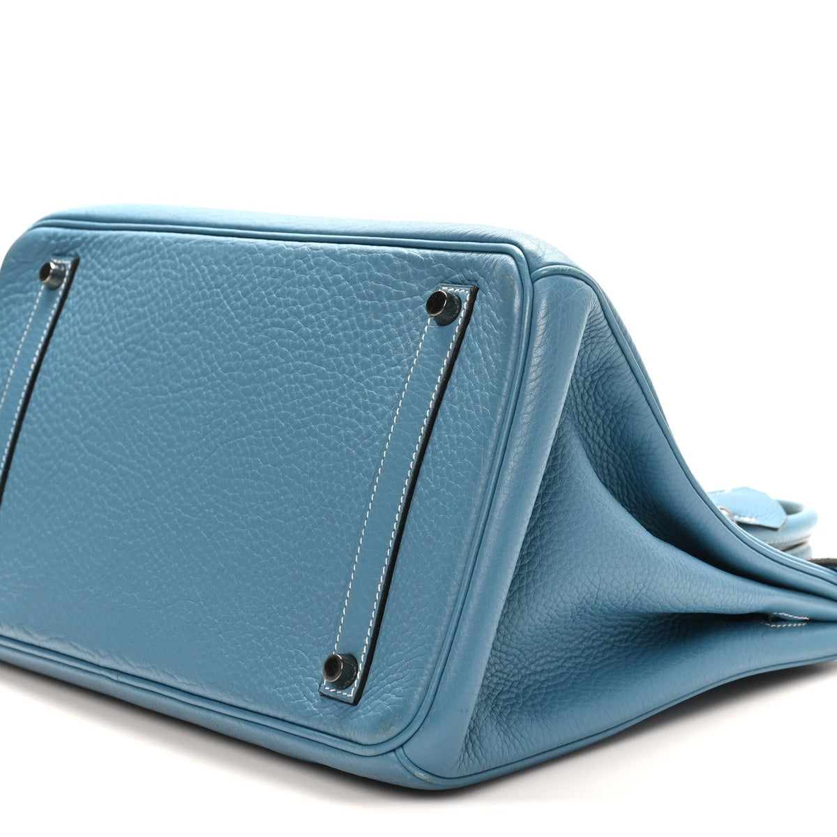 Taurillon Clemence Birkin 35 Blue Jean product image 10, provided for visual reference and product detail review