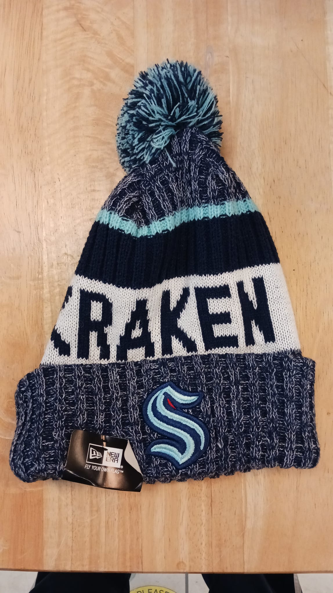 Seattle Kraken NHL New Era winter Hat with Pom product image 1
