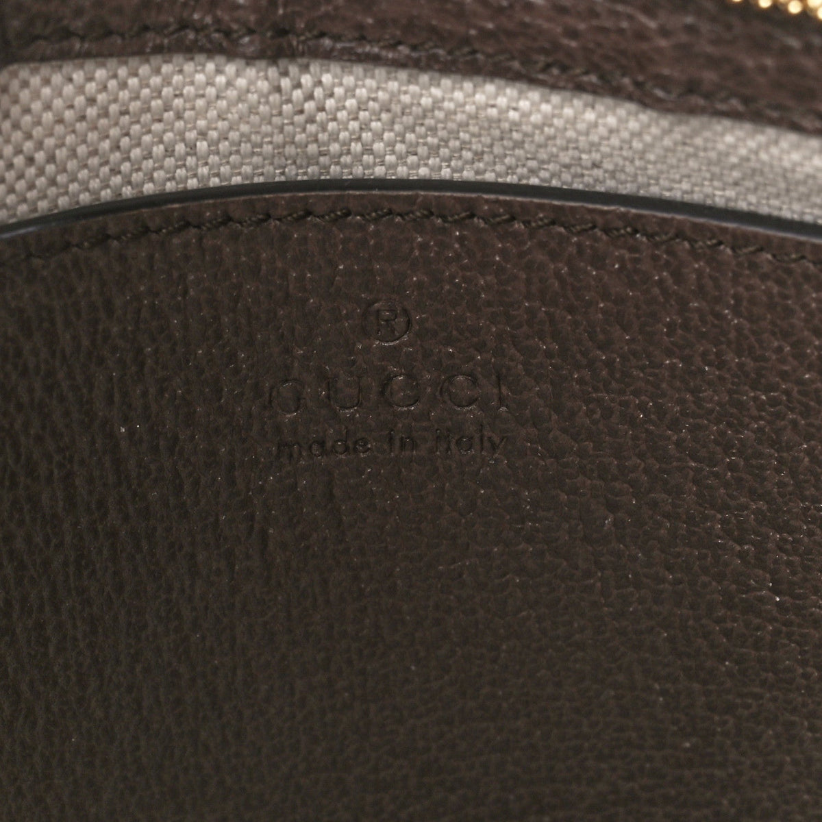 GG Supreme Monogram Textured Dollar Calfskin Web Small Ophidia GG Handbag Beige Ebony New Acero product image 6, provided