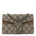 GG Supreme Monogram Super Mini Dionysus Shoulder Bag Taupe product image 1, provided for visual reference and product detail