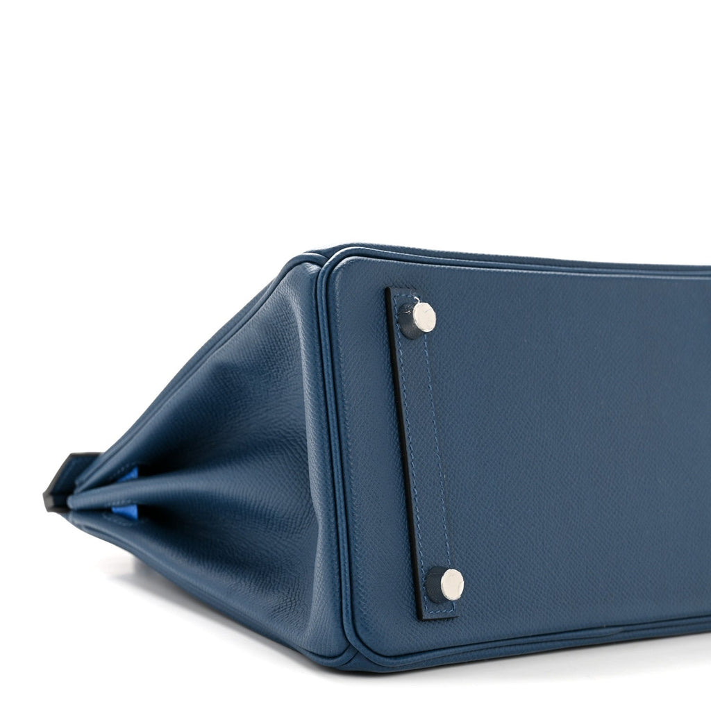Epsom Tri-Color Birkin 25 Deep Bleu Bleu Hydra Black product image 9, provided for visual reference and product detail review