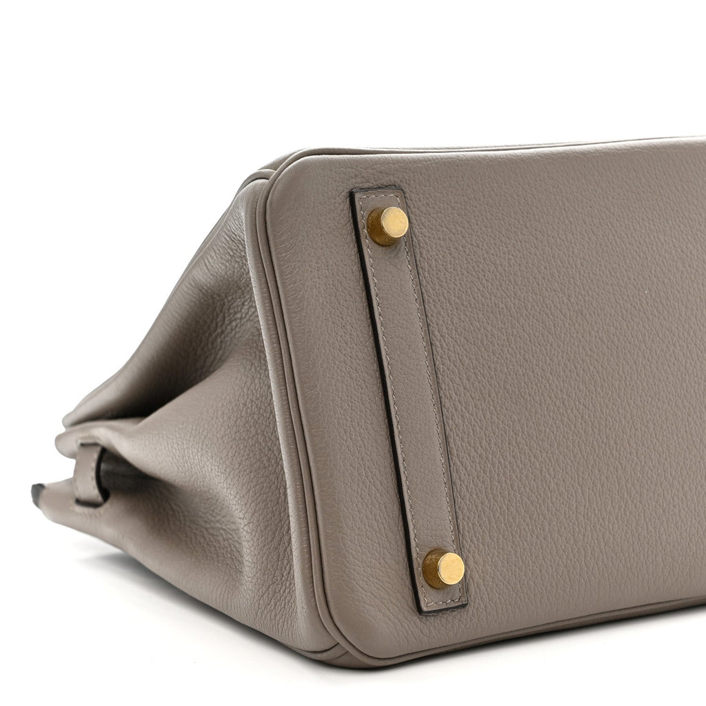 Taurillon Novillo Birkin 30 Gris Asphalte product image 9, provided for visual reference and product detail review