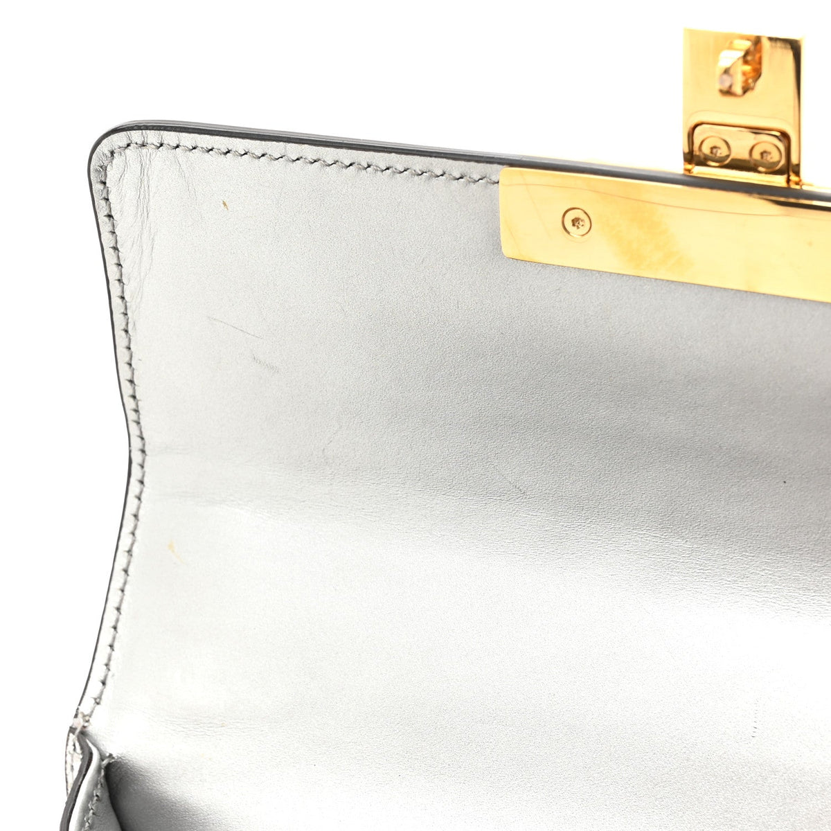 Galassia Small Padlock Shoulder Bag Argento product image 12, provided for visual reference and product detail review