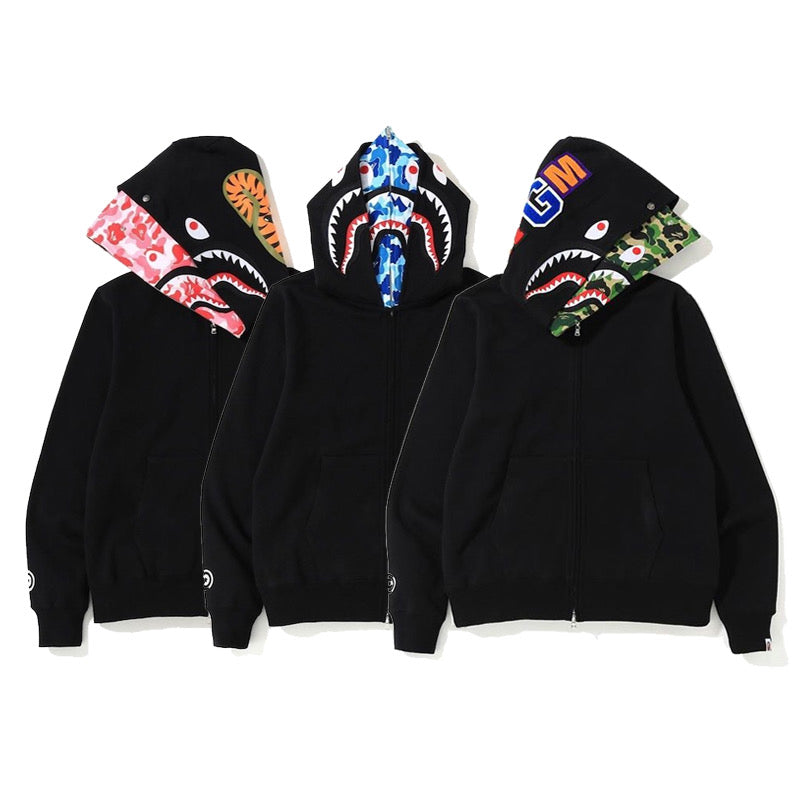 Bathing Ape Hoodie Camouflage Cardigan Men and Women Sweater Hoodie Coat product image 6, provided for visual reference and