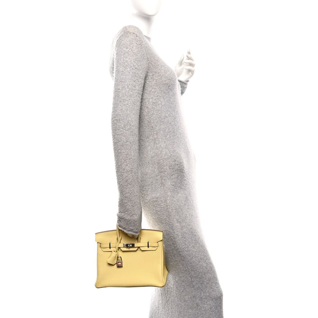 Togo Birkin 25 Jaune Poussin product image 2, provided for visual reference and product detail review