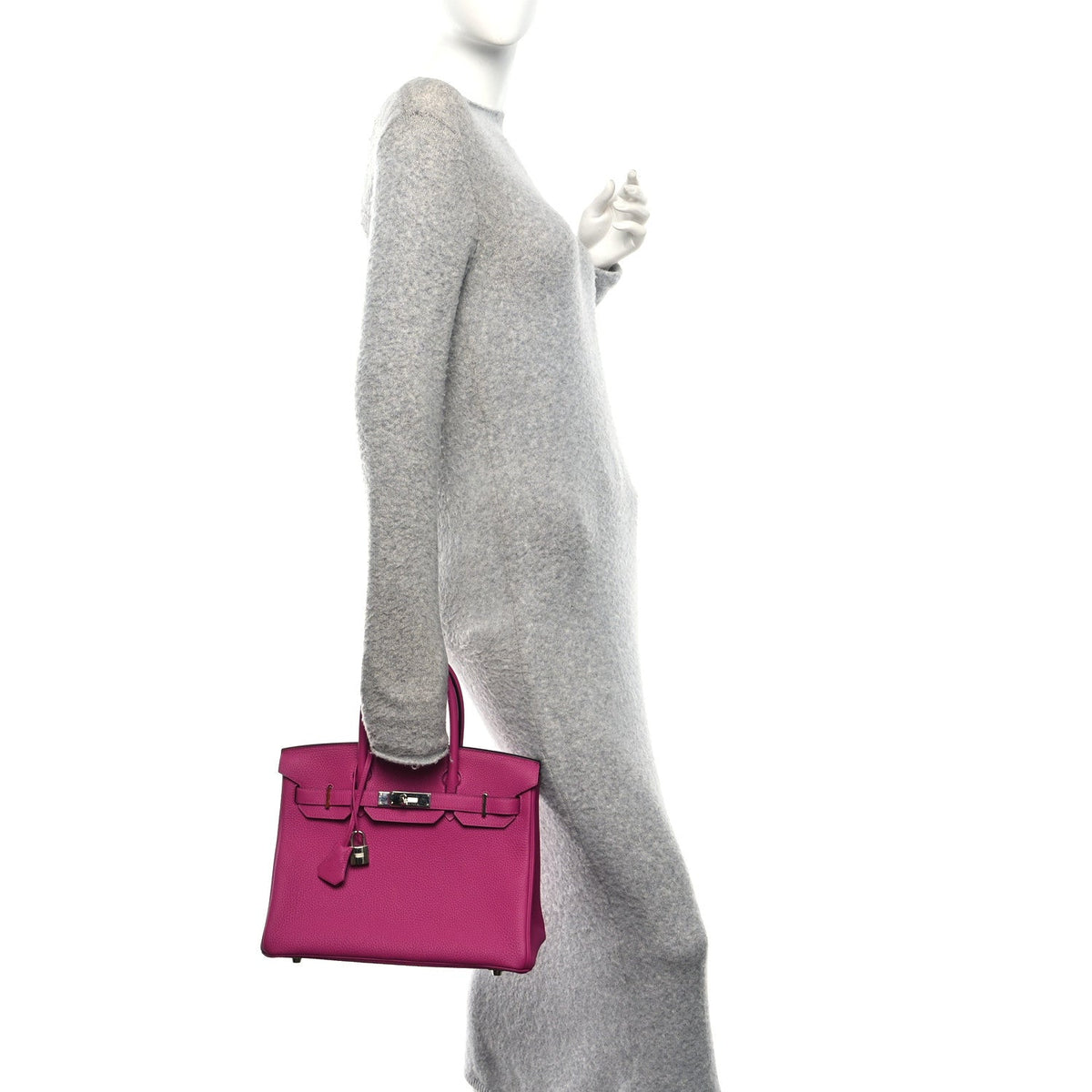 Togo Birkin 30 Rose Pourpre product image 2, provided for visual reference and product detail review
