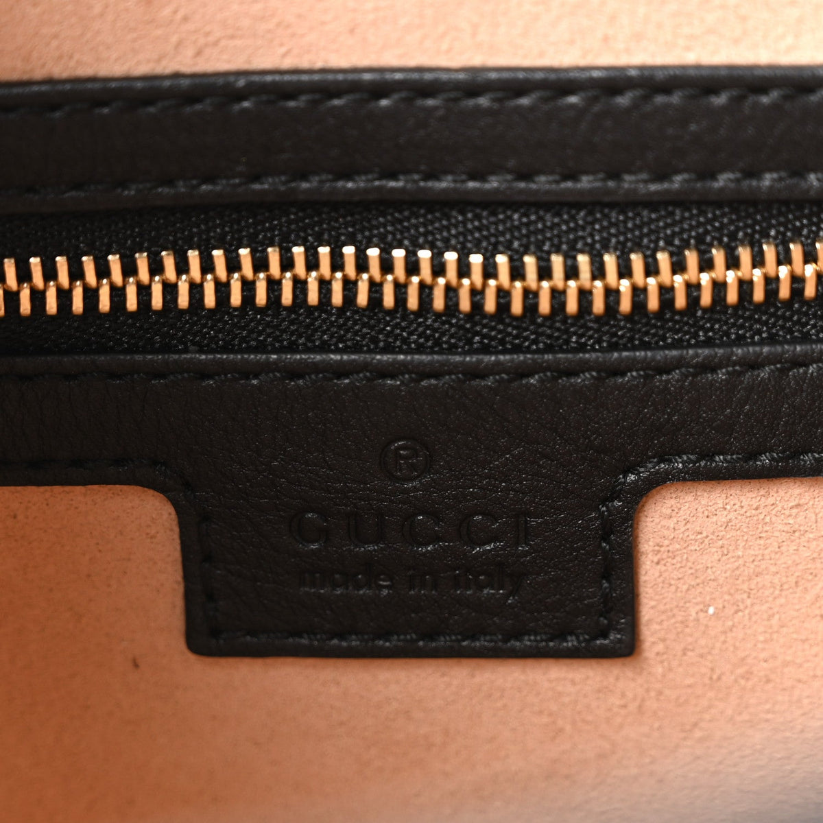 GG Supreme Monogram Medium Padlock Shoulder Bag Black product image 5, provided for visual reference and product detail