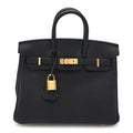 Togo Birkin 25 Black product image 1, provided for visual reference and product detail review