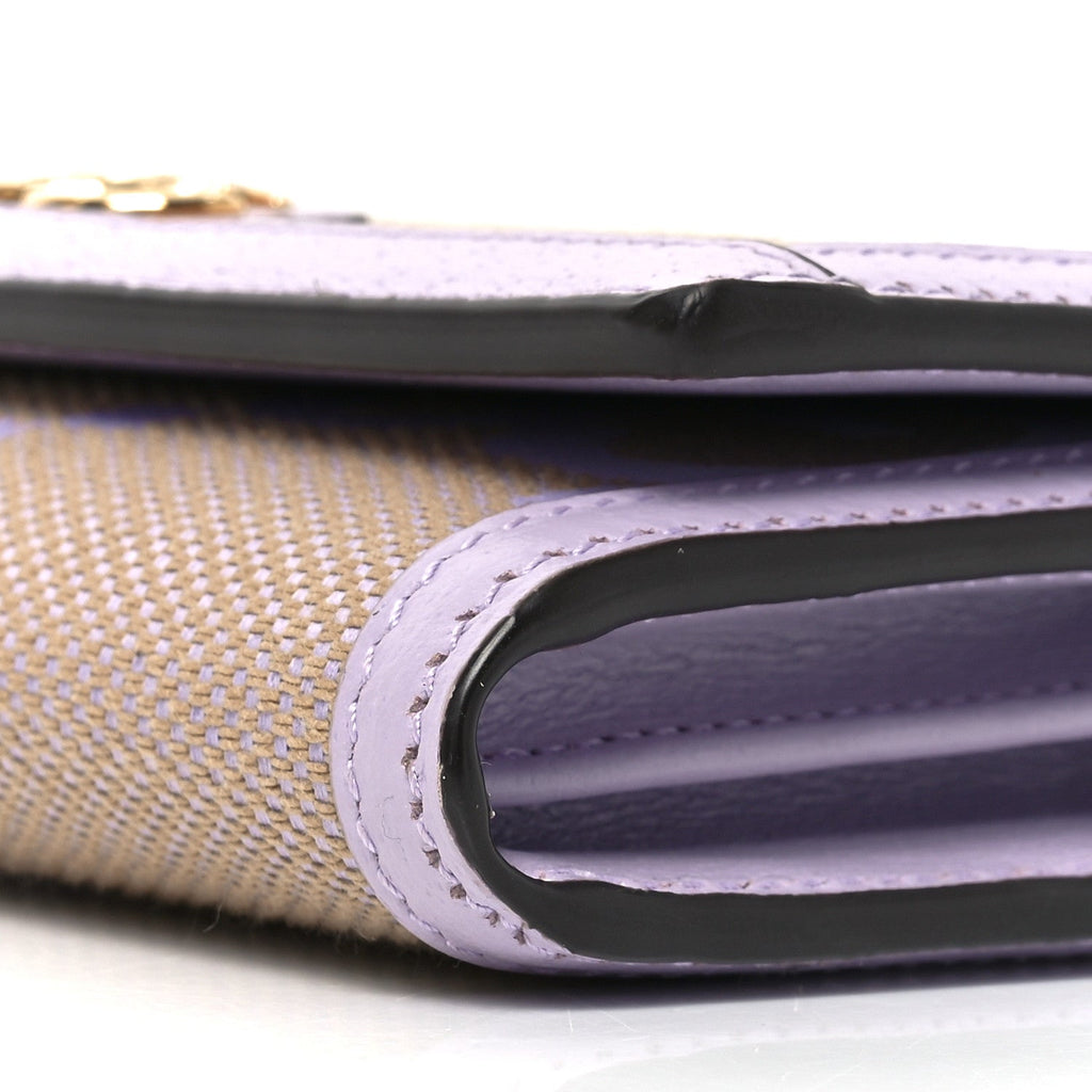 Monogram Jumbo GG Textured Dollar Calfskin Ophidia Continental Wallet On Chain Beige Lapis product image 10, provided for