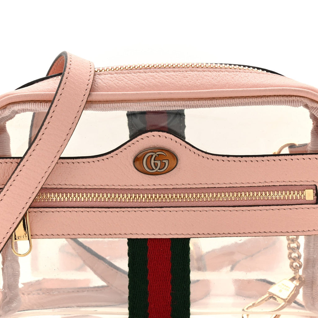 Vinyl Web Mini Ophidia Transparent Shoulder Bag Perfect Pink product image 22, provided for visual reference and product