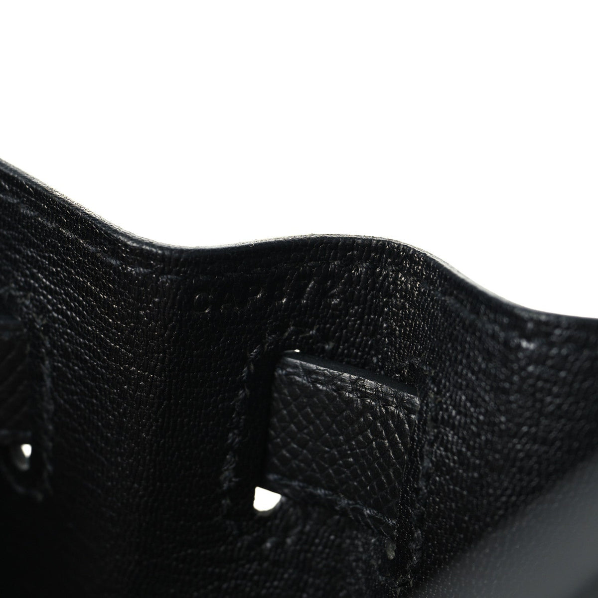 Epsom Kelly Sellier 28 Black product image 7, provided for visual reference and product detail review