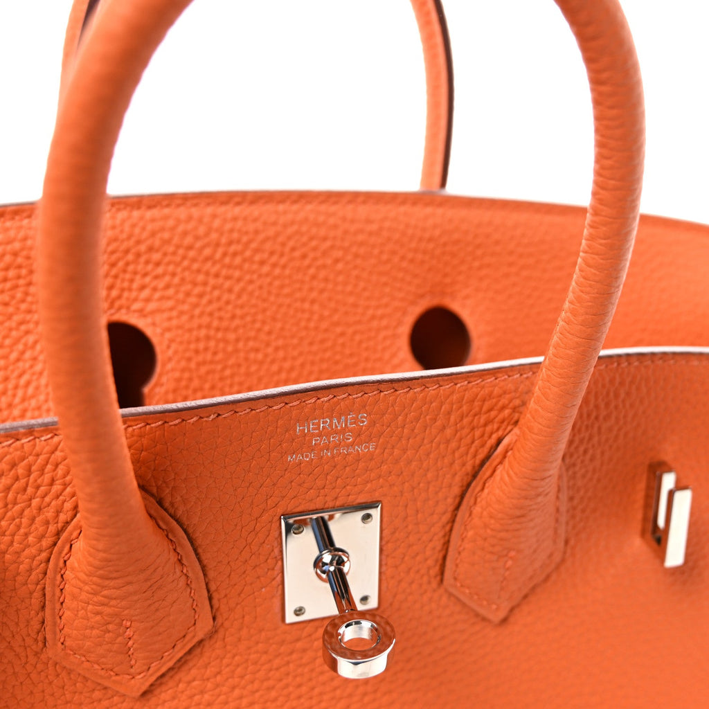 Togo Birkin 25 Orange product image 6, provided for visual reference and product detail review