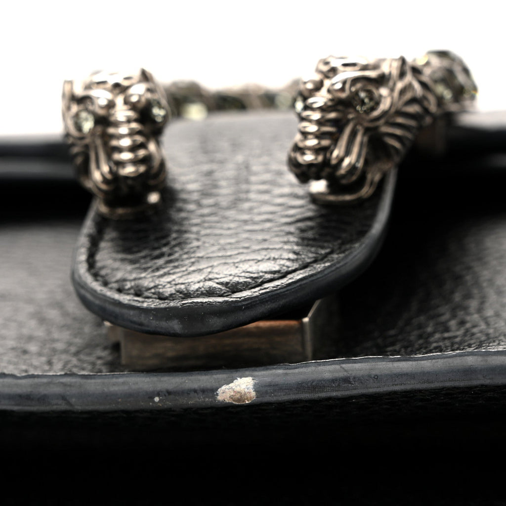 Pebbled Calfskin Small Dionysus Shoulder Bag Black product image 11, provided for visual reference and product detail review