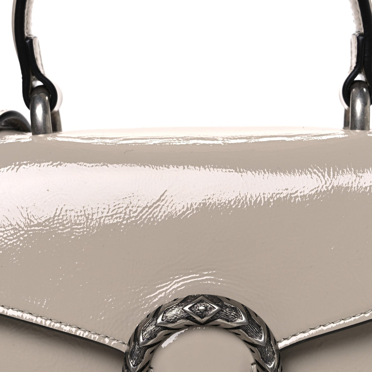 Crinkled Patent Small Dionysus Top Handle Bag Sphinx product image 8, provided for visual reference and product detail review