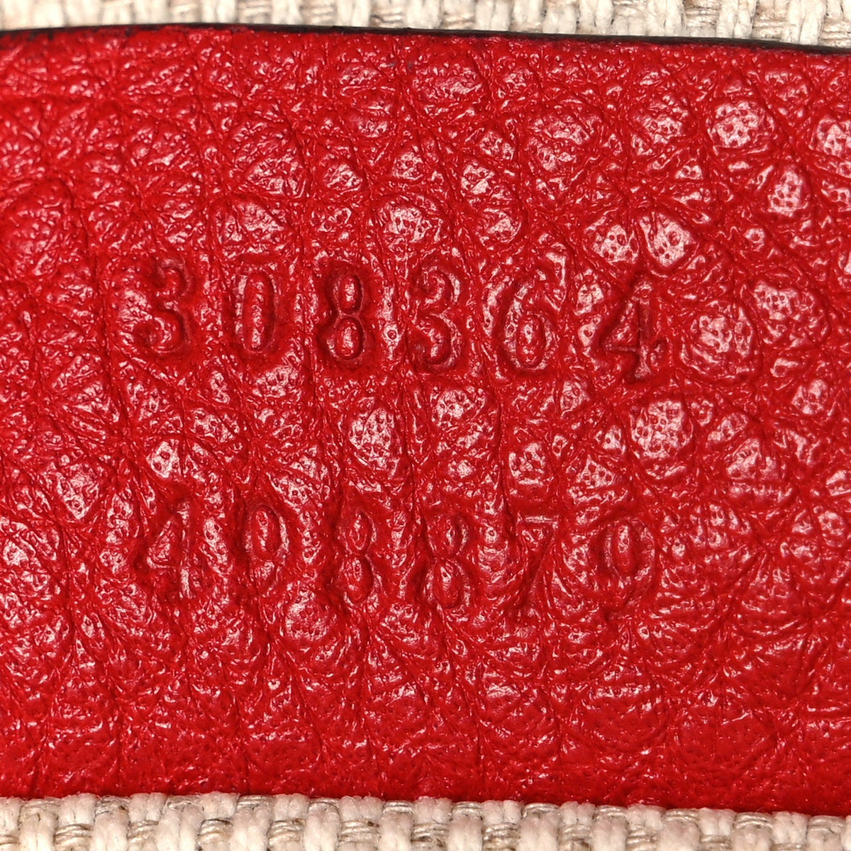 Pebbled Calfskin Small Soho Disco Bag Vibrant Red product image 7, provided for visual reference and product detail review