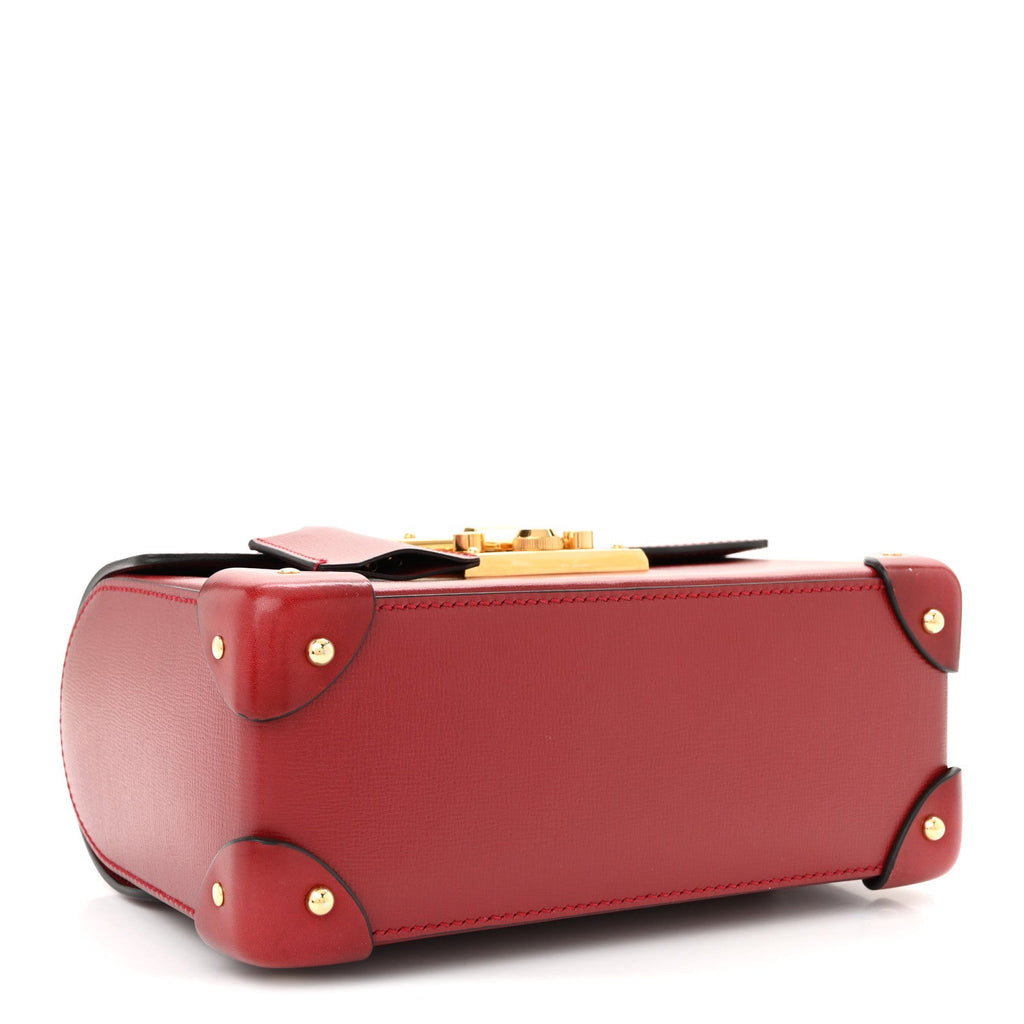 Azalea Calfskin Small Padlock Bamboo Shoulder Bag Romantic Cerise product image 4, provided for visual reference and product