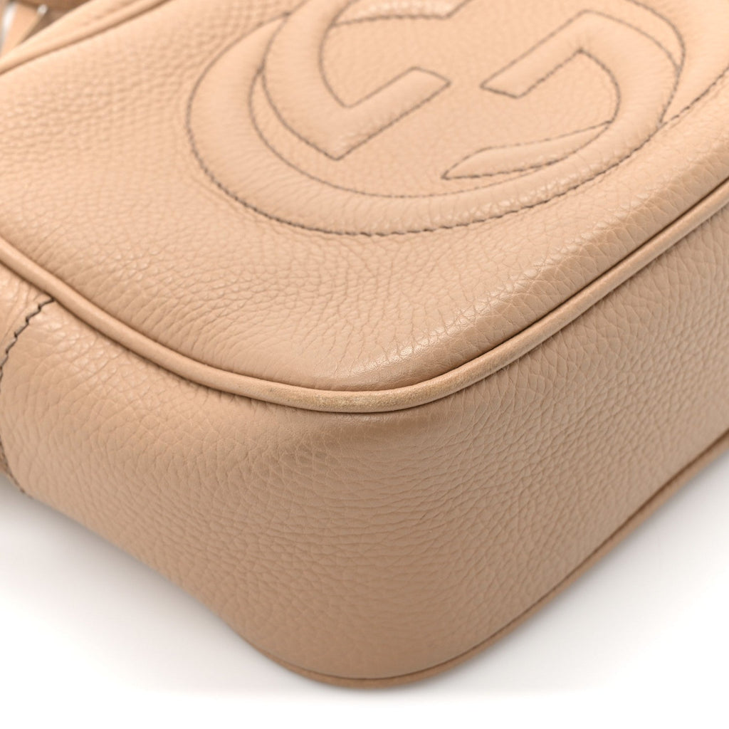 Pebbled Calfskin Small Soho Disco Bag Rose Beige product image 10, provided for visual reference and product detail review