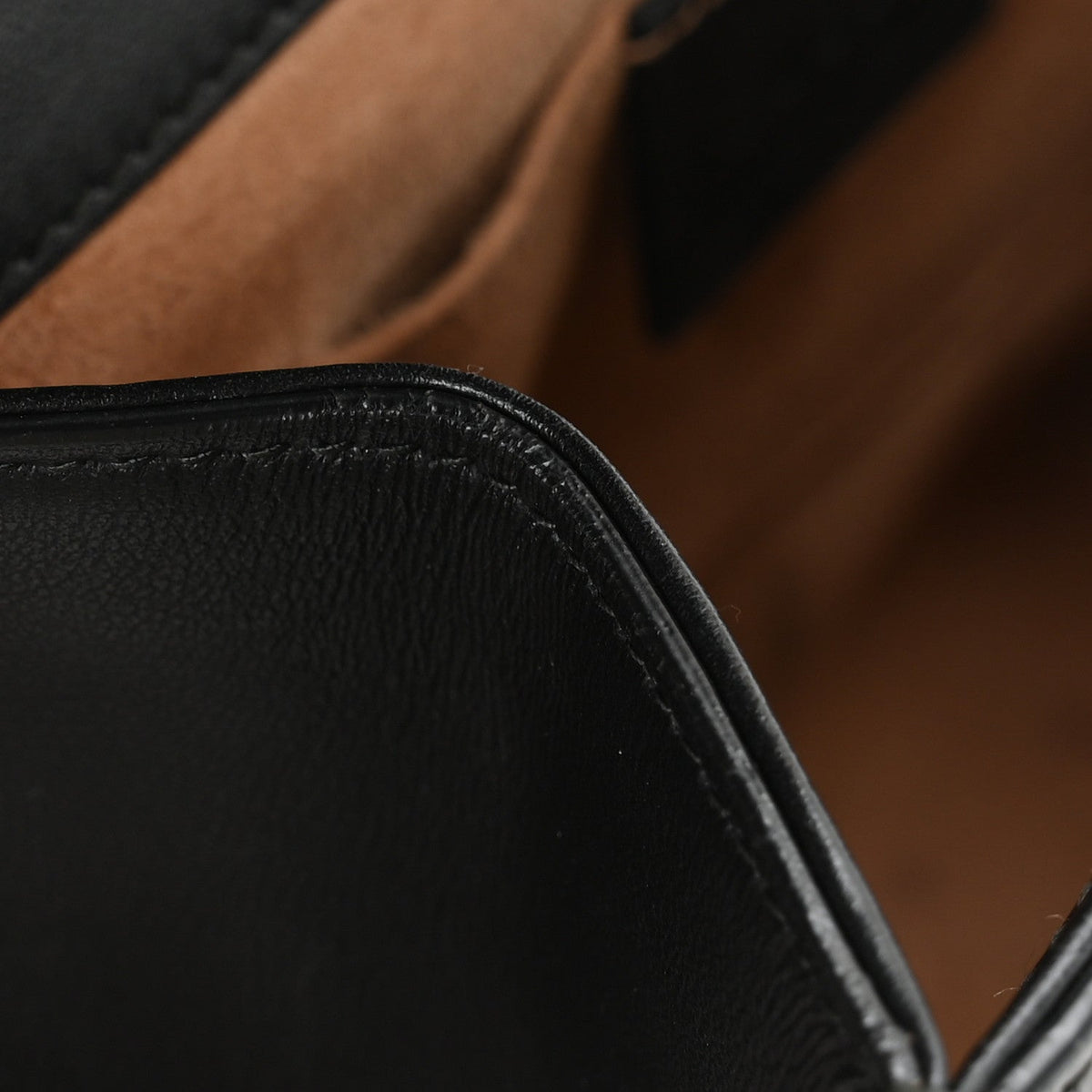 Calfskin GG Supreme Monogram Small Padlock Shoulder Bag Black Gold product image 11, provided for visual reference and