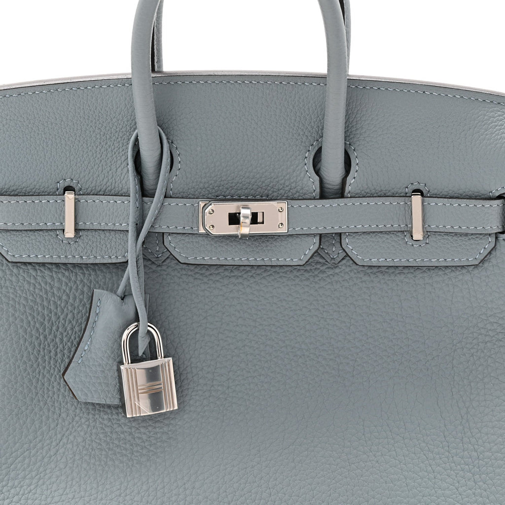 Togo Verso Birkin 25 Bleu Lin Chai product image 8, provided for visual reference and product detail review