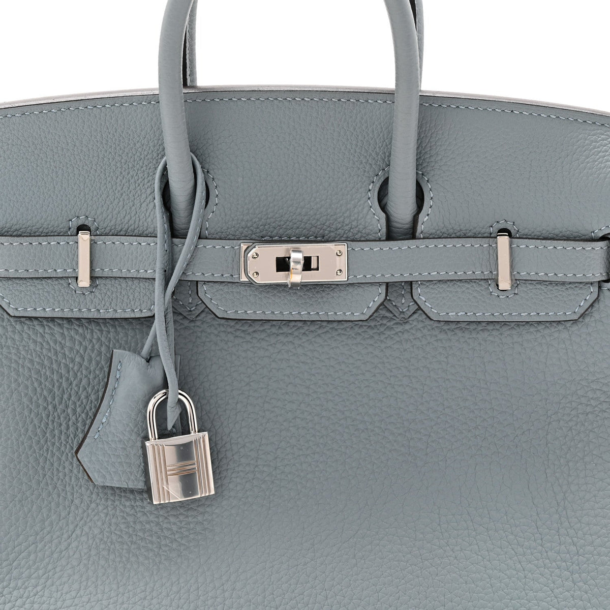 Togo Verso Birkin 25 Bleu Lin Chai product image 8, provided for visual reference and product detail review