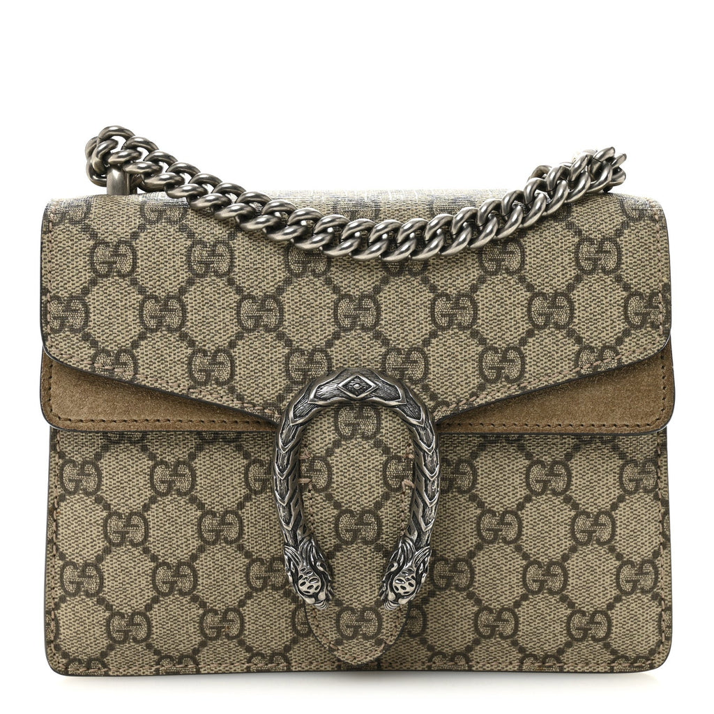 GG Supreme Monogram Mini Dionysus Shoulder Bag Taupe product image 1, provided for visual reference and product detail review
