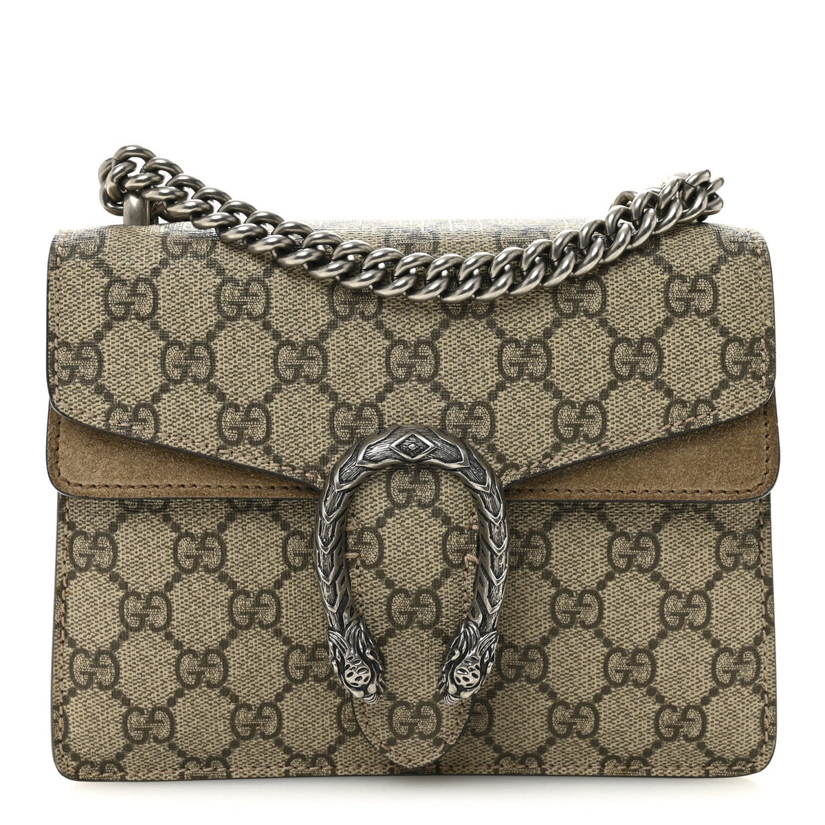 GG Supreme Monogram Mini Dionysus Shoulder Bag Taupe product image 1, provided for visual reference and product detail review