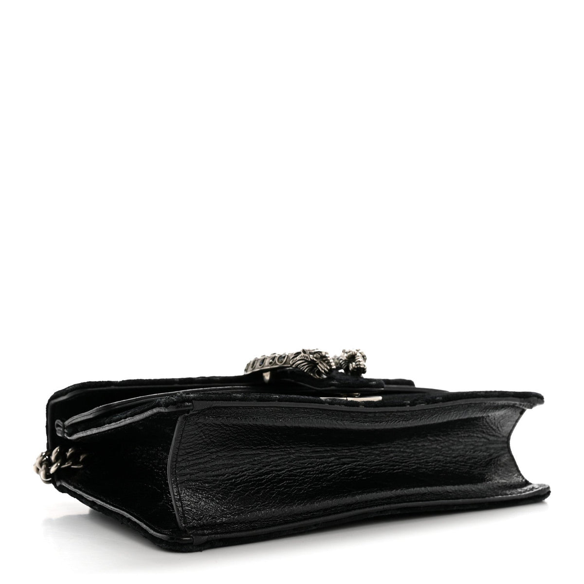 Velvet Skipper Crystal GG Monogram Small Dionysus Shoulder Bag Black Black Diamond product image 4, provided for visual