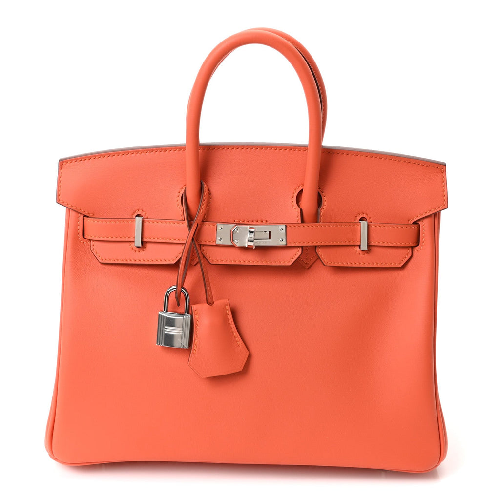 Swift Birkin 25 Tangerine product image 2, provided for visual reference and product detail review
